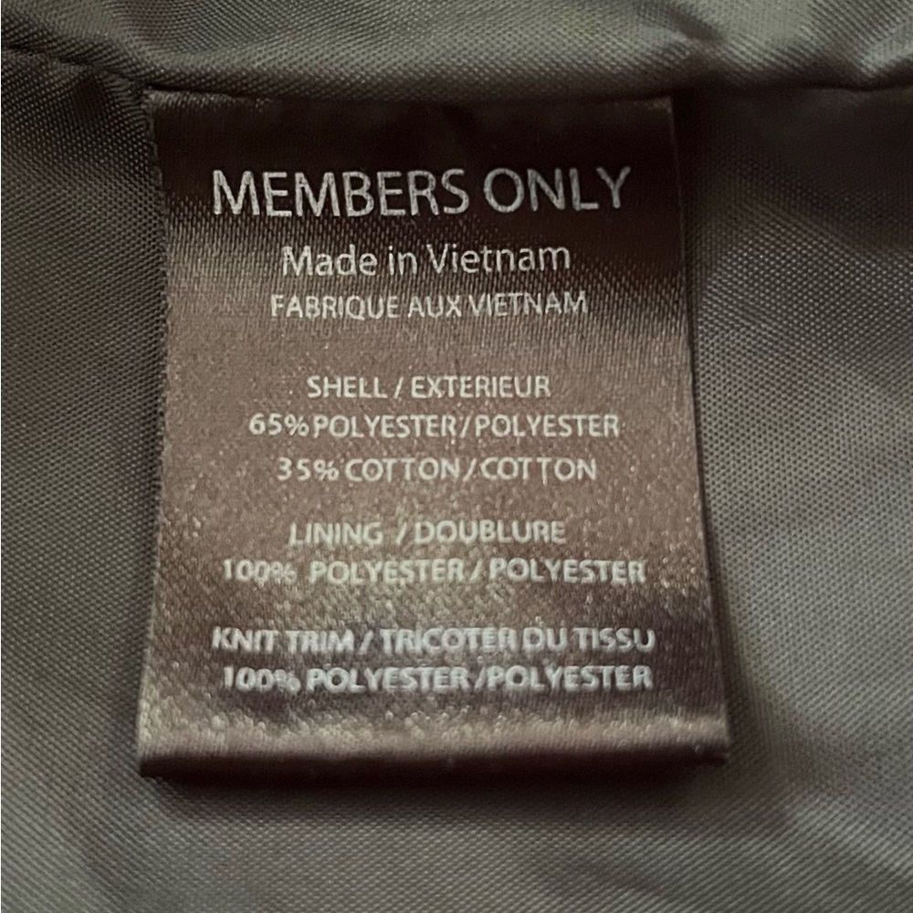 Like new! Authentic Members Only medium men's jacket in slate grey. - Picture 7 of 9
